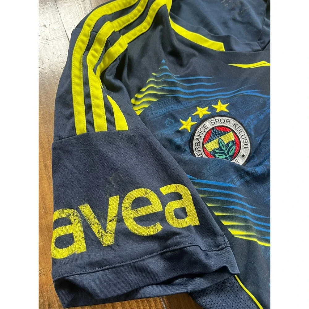 Adidas Fenerbahçe SK Soccer Jersey Navy Yellow‎ Türk Telekom ClimaCool Kit Men S